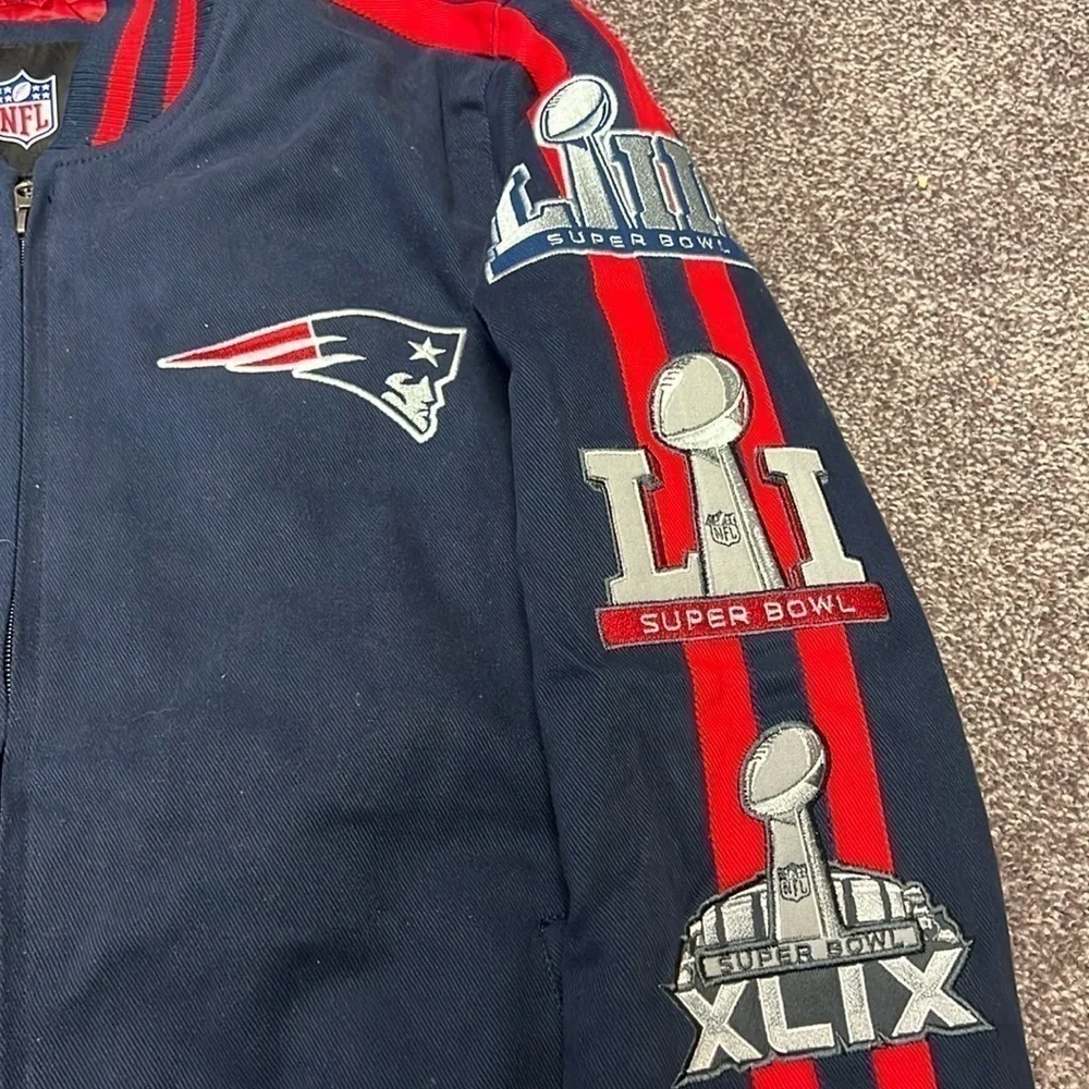 New England Patriots Super Bowl Champion Varsity Letterman Jacket Sz M